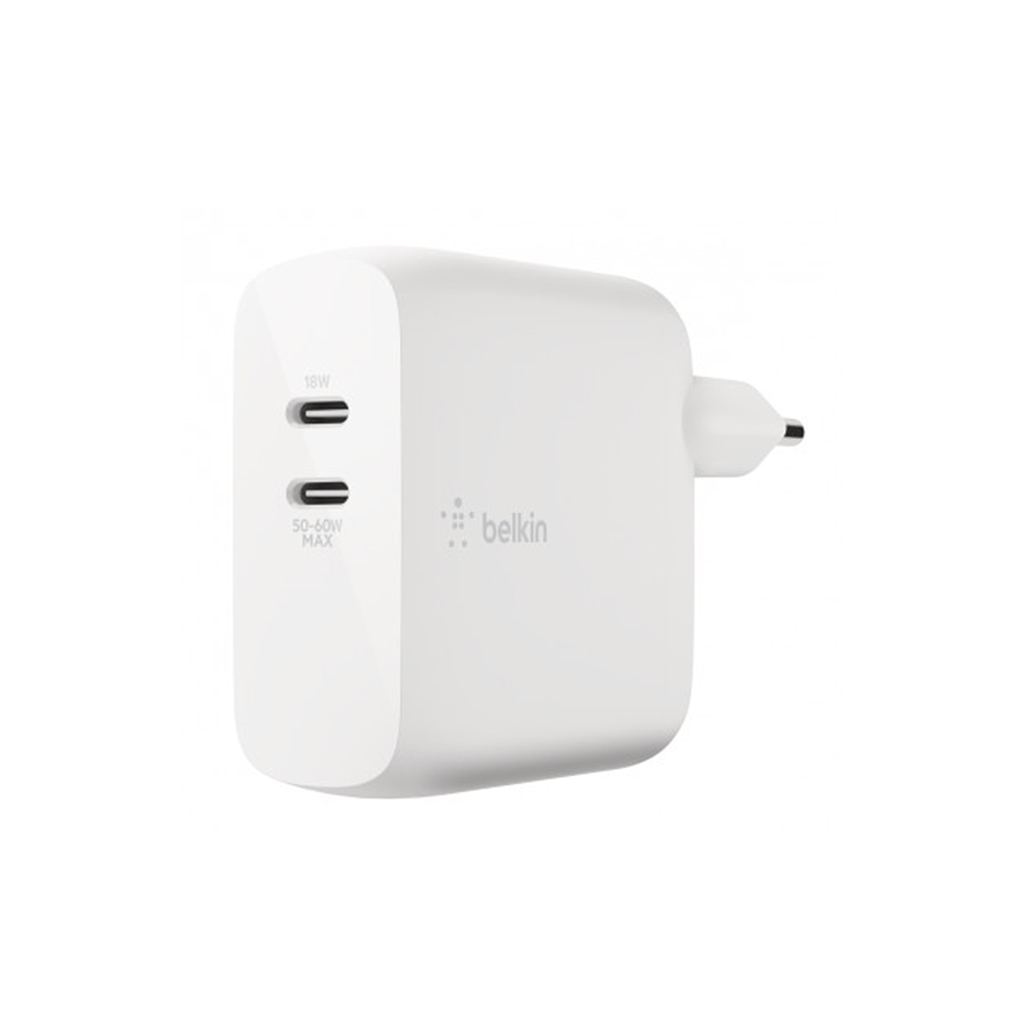 Belkin Charge Dual USB-C GaN Wall Charger 63W