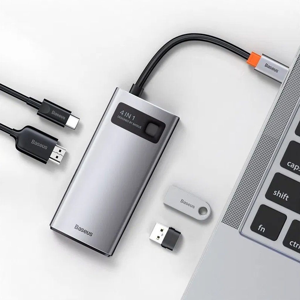 Baseus Metal Gleam Series/ Starjoy 4 in 1 Multifunctional Type-C Hub