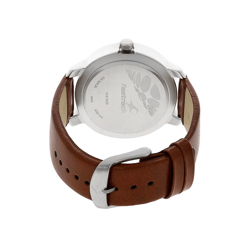 Fastrack 3121SL01 Quartz Analog Leather Strap Men’s Watch