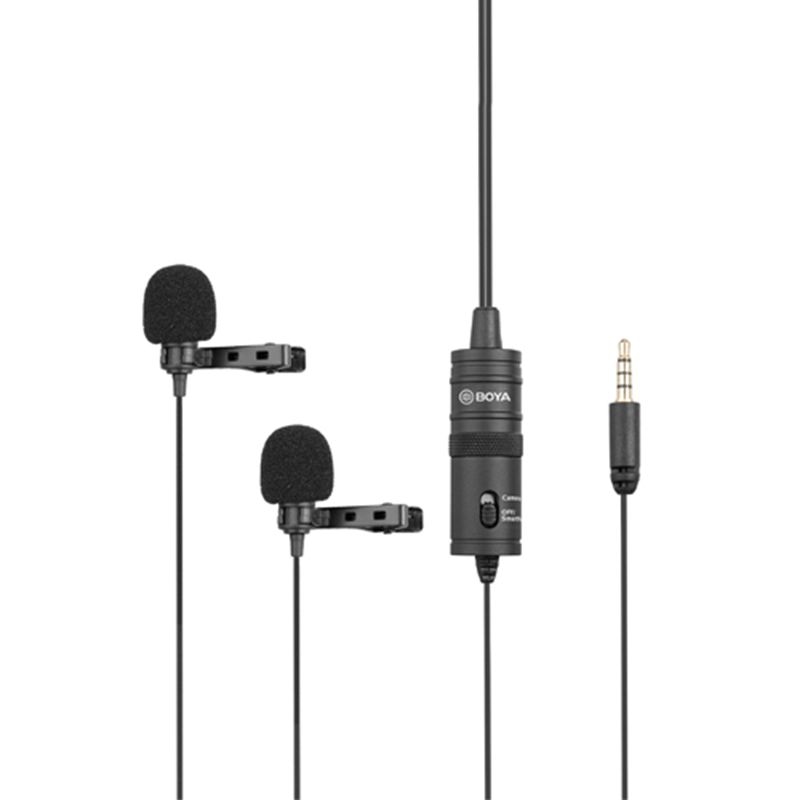 BOYA BY-M1DM Dual Omni-directional Lavalier Mic