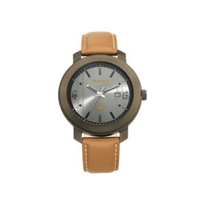 Fastrack Bare Basics 3246NL01 Quartz Date Analog Leather Strap Men’s Watch