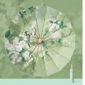 Green Fields & Warbling Orioles Series Manual Umbrella