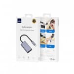 WiWU LT02 Pro 3 in 1 Type-C to Dual Type-C + 3.5mm Audio Adapter