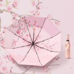The Blossom Secret 21-inch 8-Rib Inner Floral Print Umbrella