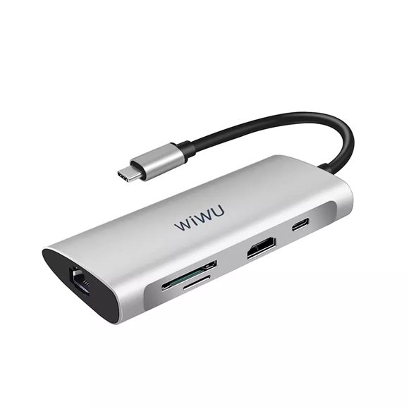WiWU Alpha 8 in 1 USB-C Hub A831HRT