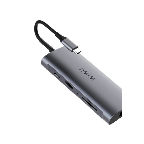 WiWU Alpha 8 in 1 USB-C Hub A831HRT