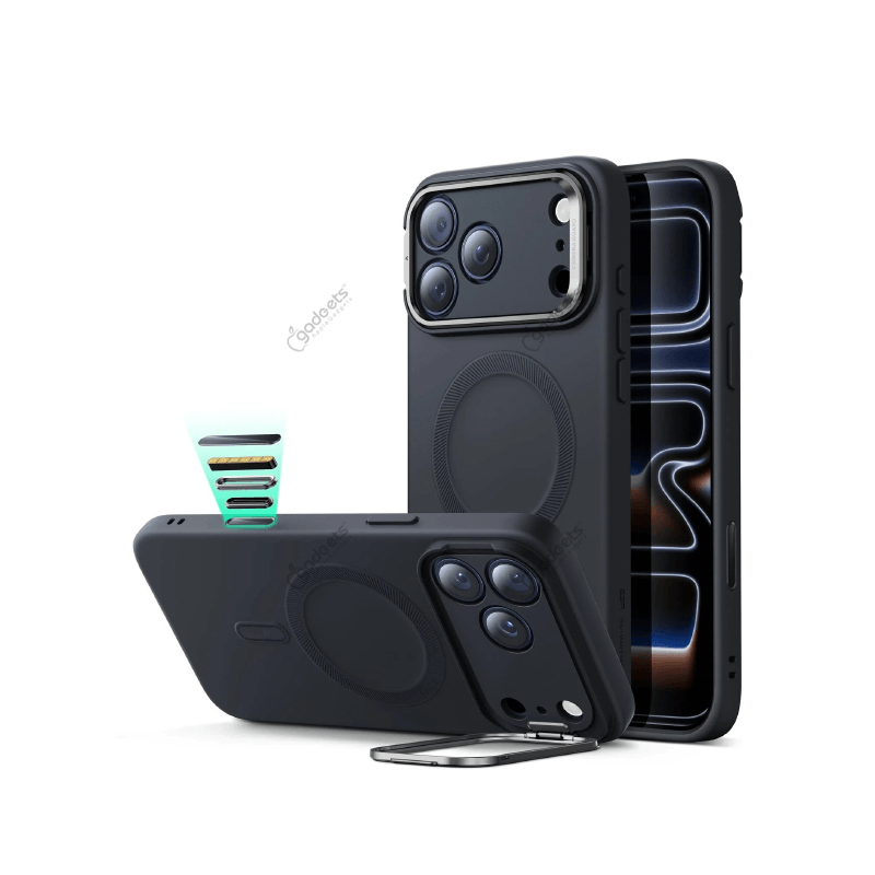 ESR Cloud Soft Magnetic Camera Control with Stand Case for iPhone 17 Series
