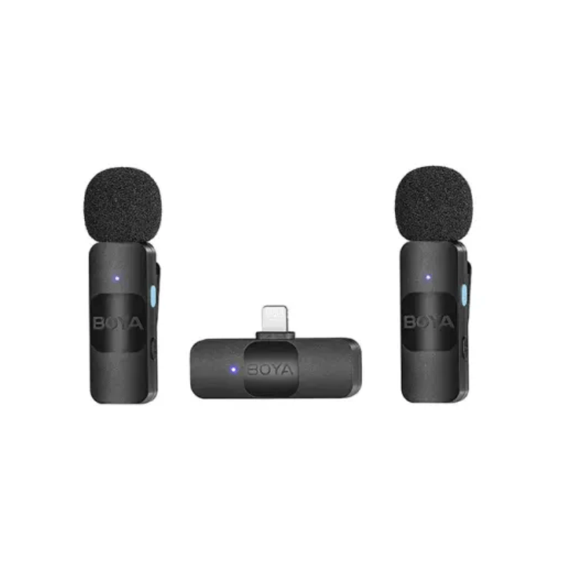 BOYA BY-V2 Ultracompact Dual Channel Wireless Lavalier Microphone for iOS