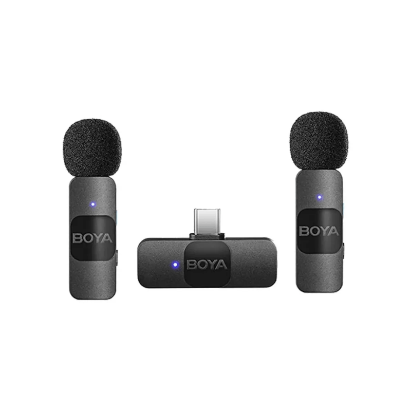 BOYA BY-V20 V2.0 Ultracompact Wireless Lavalier Microphone for Type-C Device