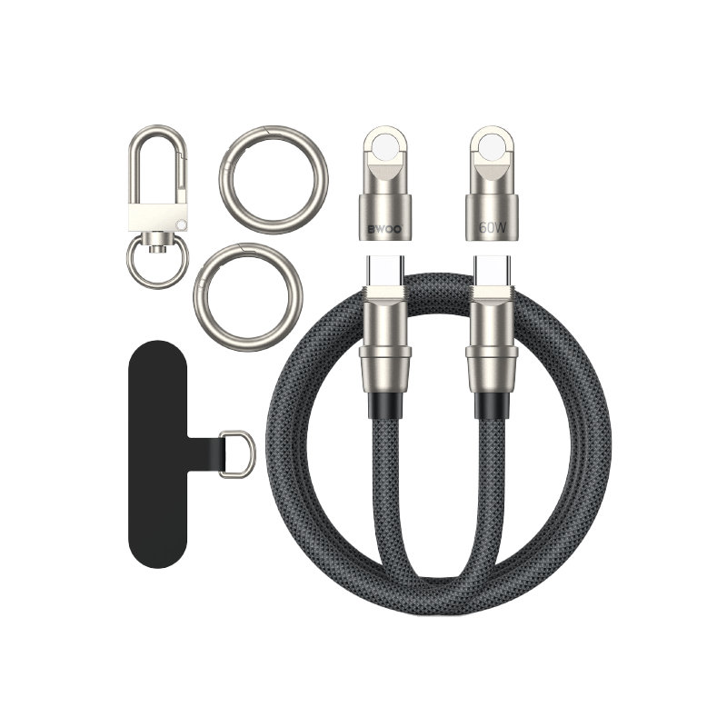 BWOO BO-X310 2 in 1 Type-C Cable - 60W