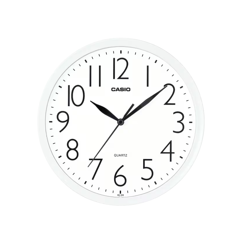 Casio IQ‑05‑7DF Analog Wall Clock
