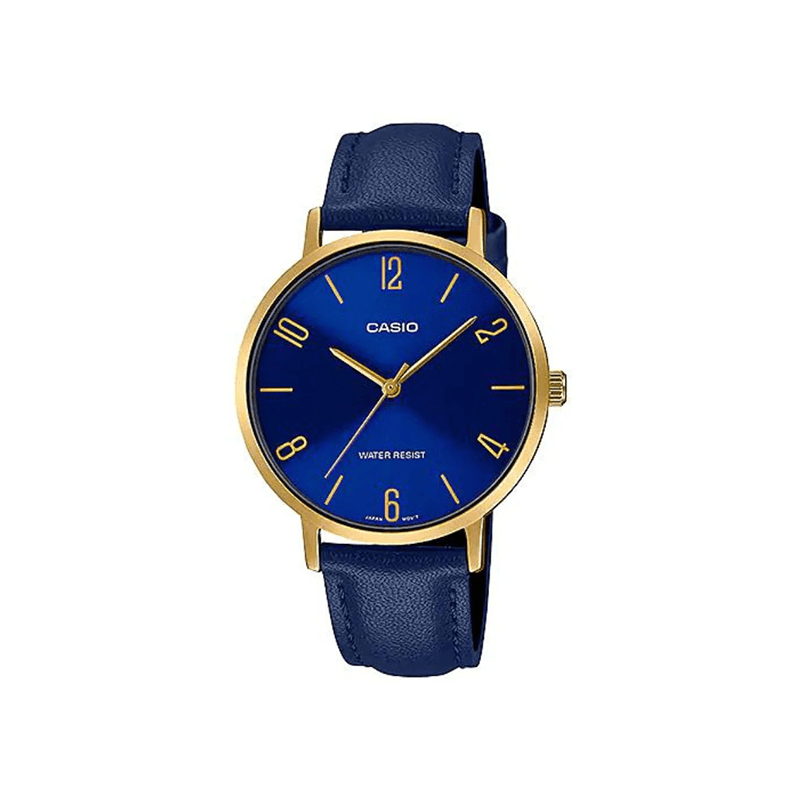 Casio Standard LTP-VT01GL-2B Leather Strap Women's Watch