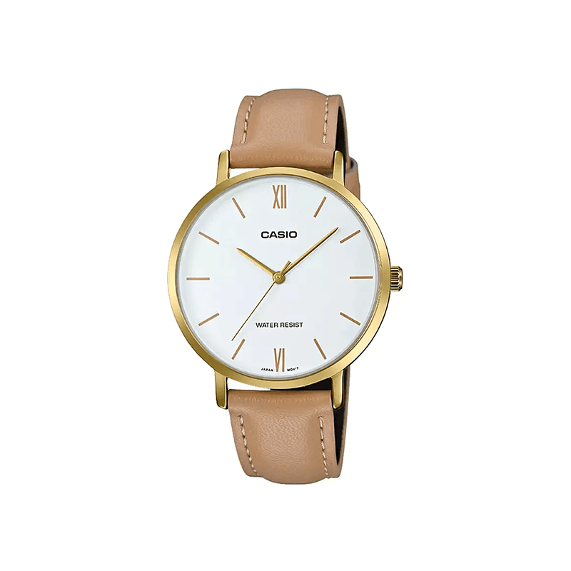 Casio Standard LTP-VT01GL-7B Leather Strap Women's Watch