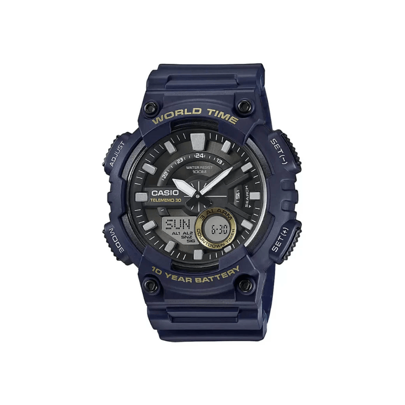 Casio Youth Dual Time AEQ-110W-2AVDF Resin Belt Men’s Watch