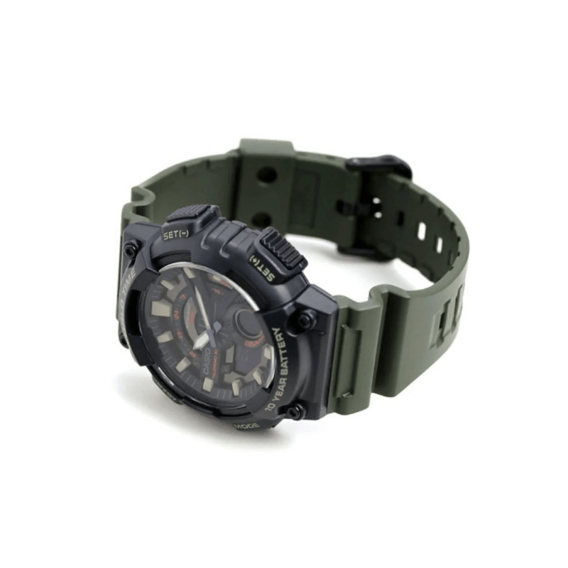 Casio Youth Dual Time AEQ-110W-3AVDF Resin Belt Men’s Watch