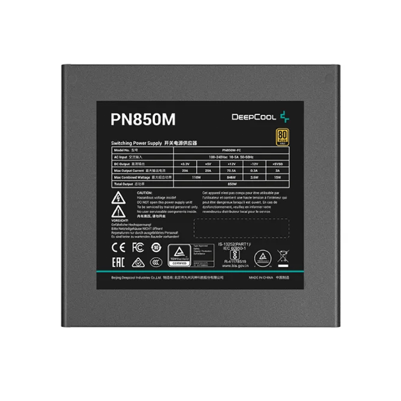 DeepCool PN850M 80 Plus Gold Fully Modular Power Supply