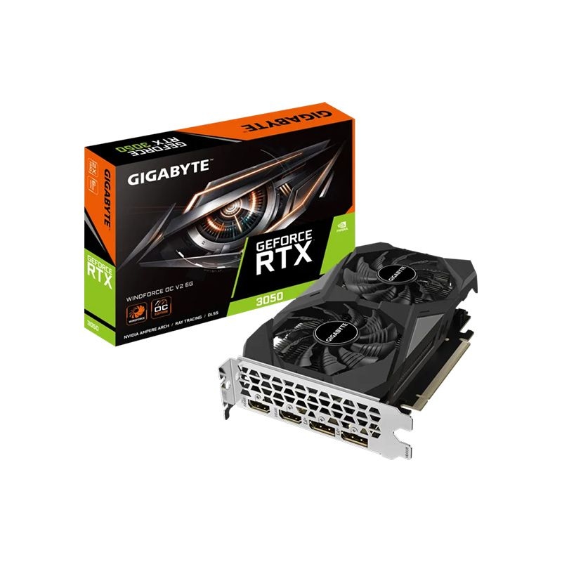 GIGABYTE GeForce RTX 3050 WINDFORCE OC V2 6GB GDDR6 Graphics Card