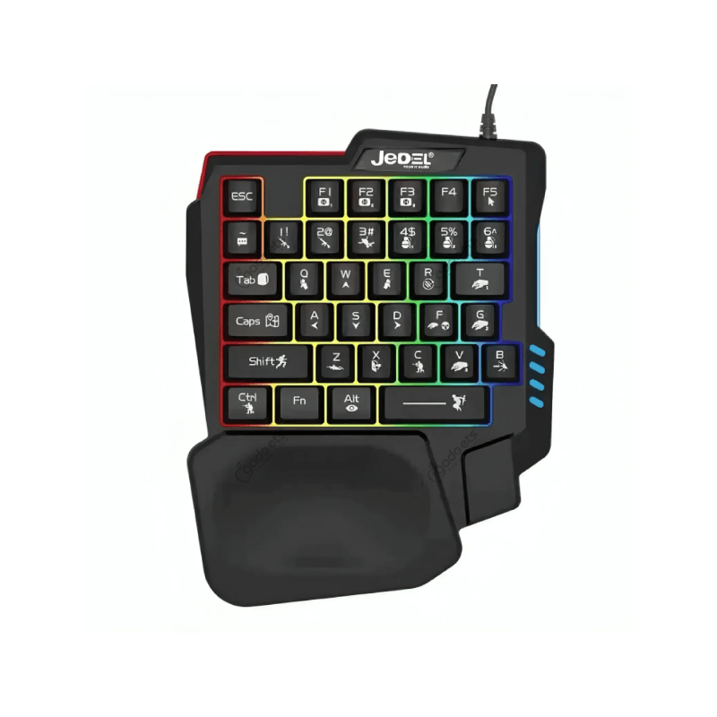 Jedel K601 Single Hand Wired Gaming Keyboard