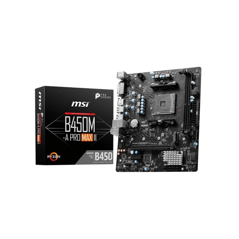MSI B450M-A PRO MAX II AMD AM4 Micro-ATX Motherboard
