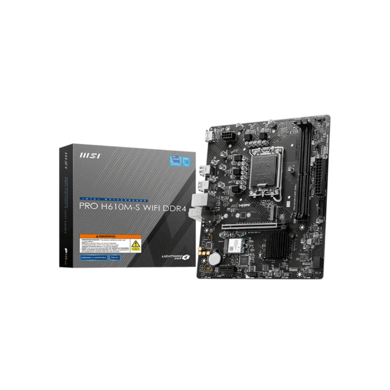 MSI PRO H610M-S DDR4 Micro-ATX Motherboard