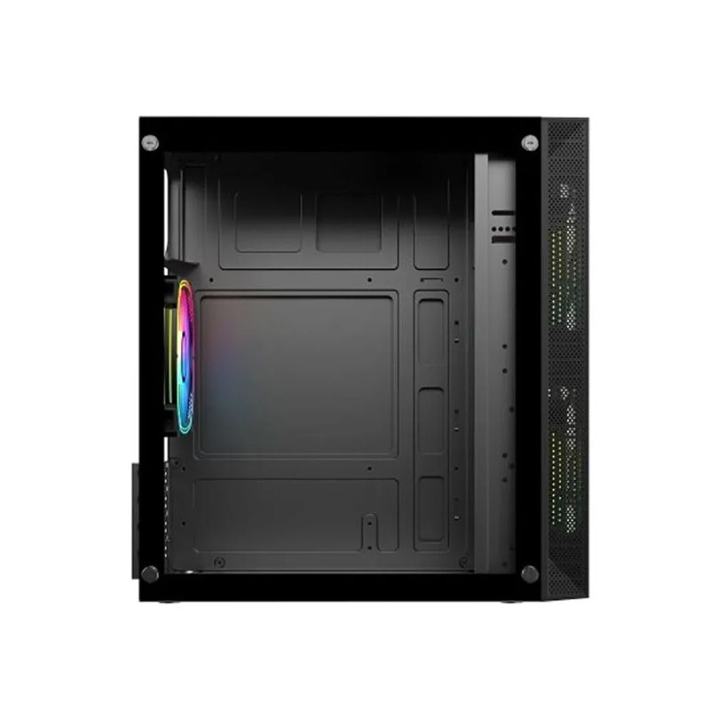 PC Power Spider Web Crystal Mini Tower 3 ARGB Fan Gaming Casing with 230W PSU