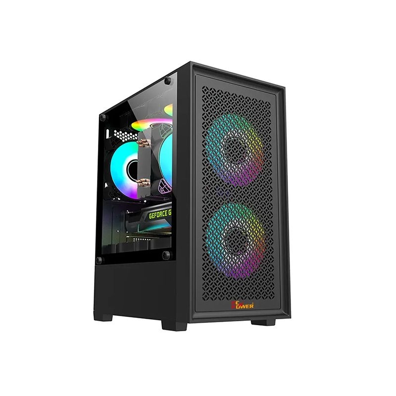 Pc Power Dark Flow Mesh X2 M-ATX Mid Tower Gaming Casing
