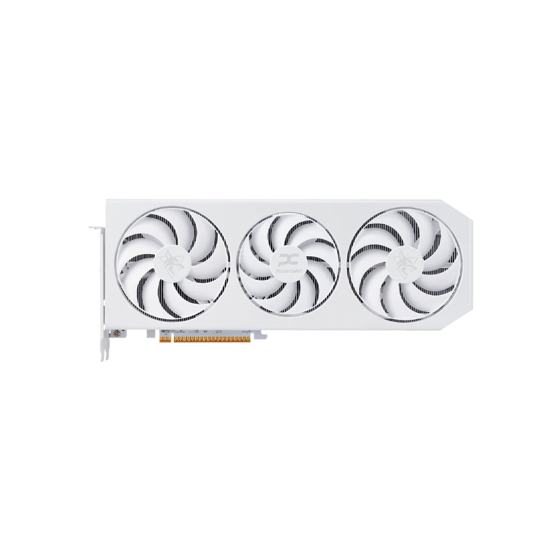 PowerColor Hellhound Spectral White AMD Radeon RX 9070 XT 16GB GDDR6 Graphics Card