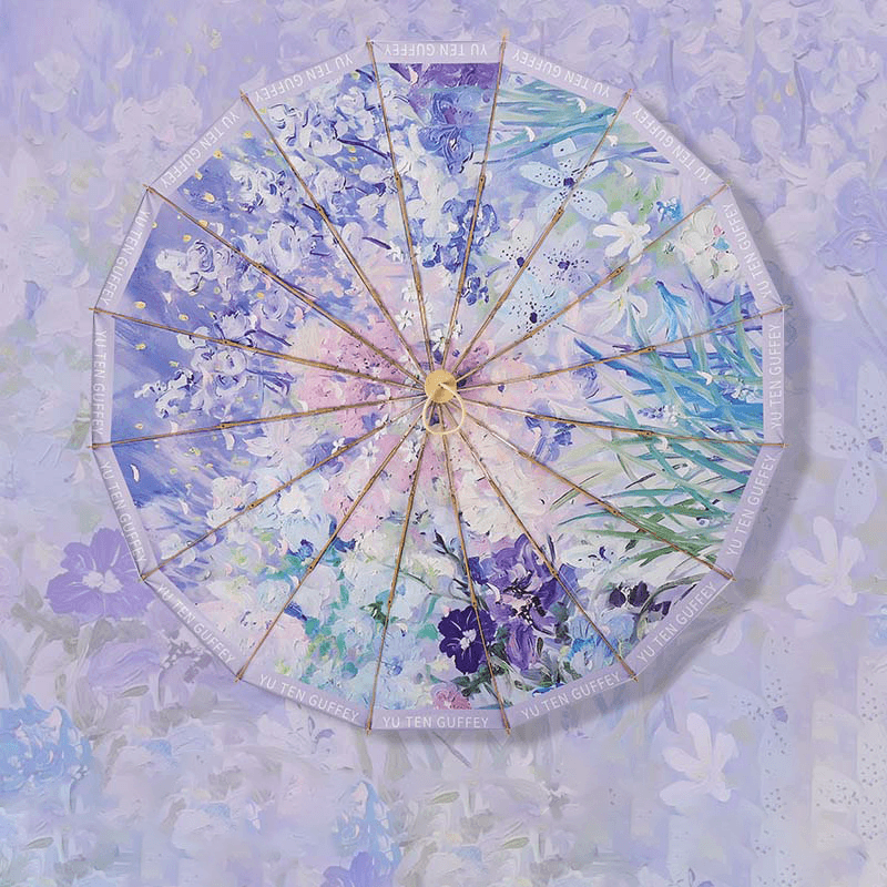 Premium Printed UV Protection Automatic Folding Umbrella