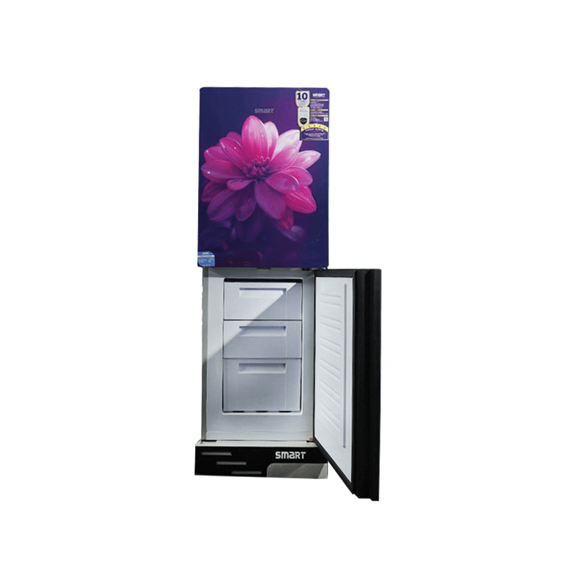 Smart SER-196BS Glass Door Refrigerator - 196L