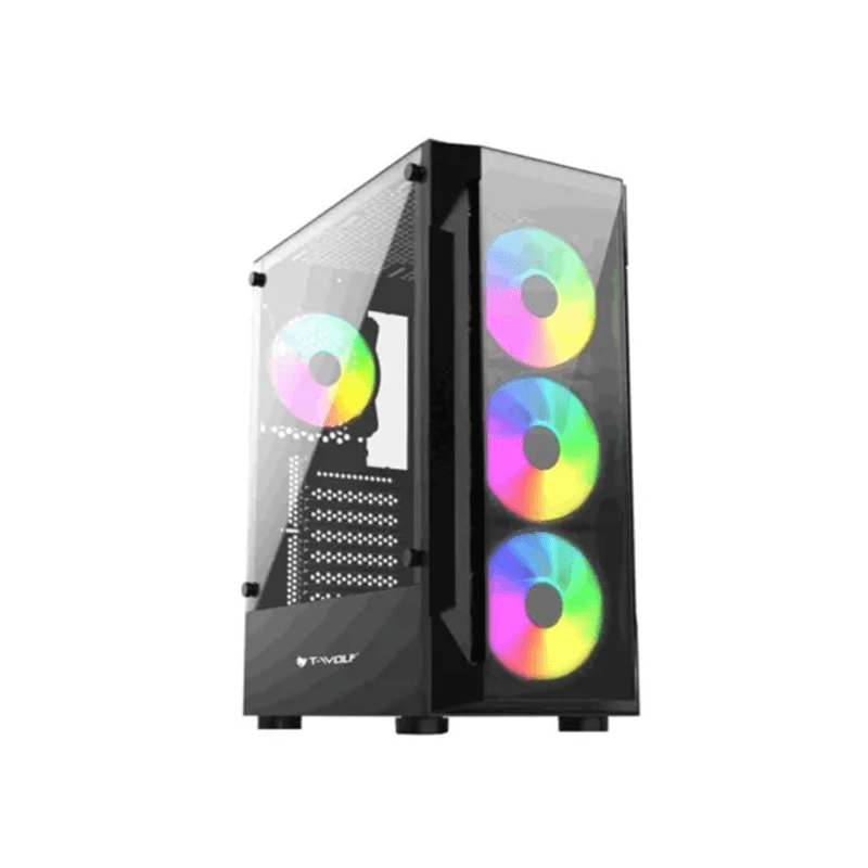 T-WOLF PLATINA X4 ARGB Mid-Tower ATX Gaming Casing