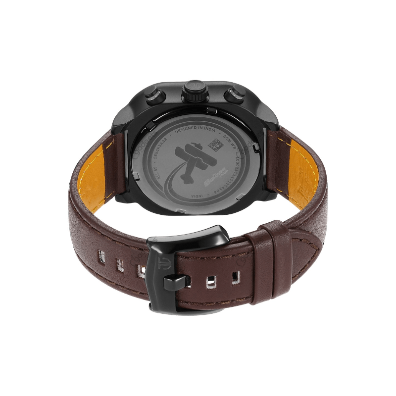 Titan Octane Aerobatics NT1856NL02 Chronograph Leather Strap Men’s Watch