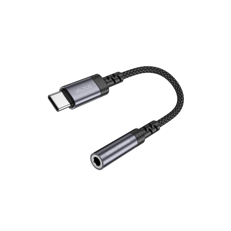 Valdus CS32 USB-C to 3.5mm Audio Adapter Cable