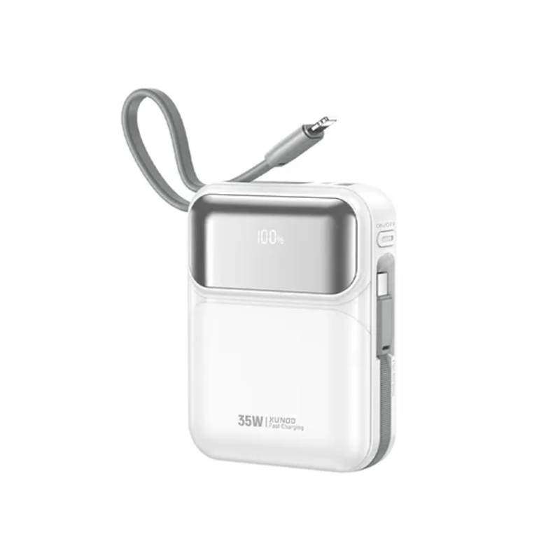 XUNDD XDPB-W008 PD 35W Dual Cable Mini Power Bank - 10000mAh