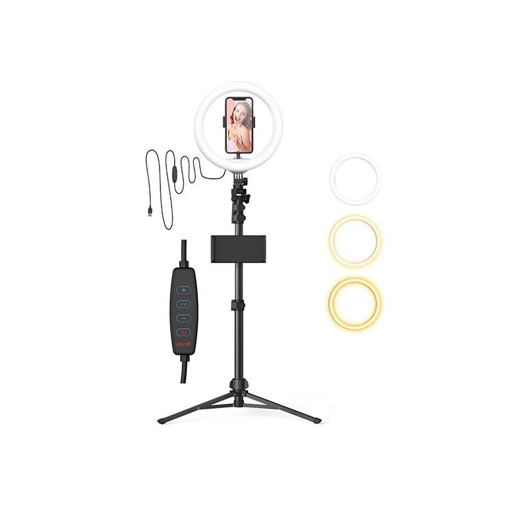 BlitzWolf BW-STB2 Flash LED Phone Tripod Holder Selfie Stick with Wireless Remote Control