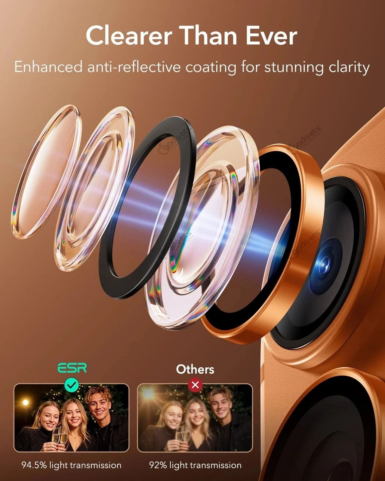 ESR Armorite Camera Protector iPhone 14 to 17 - Pro Series