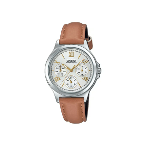 Casio Enticer LTP-V300L-7A2UDF Multifunction Leather Strap Women’s Watch