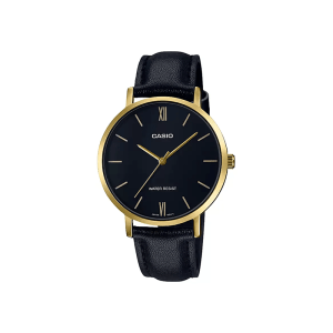 Casio Standard LTP-VT01GL-1B Leather Strap Women's Watch