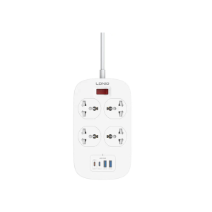 LDNIO SC4407C 4 AC Outlets USB Universal Power Strip