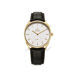 Titan 40 years Slim Mechanical 5609GL01 18 KT Gold Case With Leather Strap Women’s Watch