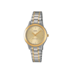 Casio Standard LTP‑1128G‑9ARDF Analog Stainless Steel Women’s Watch