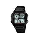 Casio Youth World Time AE-1200WH-1AVDF Digital Resin Belt Men’s Watch