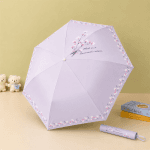 Floral Print Dual-Color Folding Umbrella