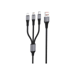 Foneng X112 3 in 1 Metal Head Braided Cable