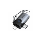 Hoco UA46D 2-in-1 OTG Adapter Lightning & Type-C to USB Converter