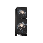Minister M-266 Blue Marble Lotus Black Full Match Refrigerator - 266L