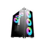 PC Power PP-GS2404 BK Crystal Glass Elite ATX Mid Tower Gaming Casing