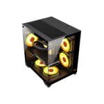 PC Power Ocean View m-ATX 3 ARGB Mid Tower Gaming Casing