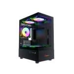 Pc Power Skyview V2 3 ARGB PSU Mid Tower Gaming Casing