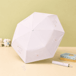 Premium Love Print Dual-Tone Folding Umbrella