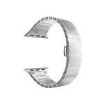 Smart Watch Strap - Link Bracelet with Butterfly Folding Clasp